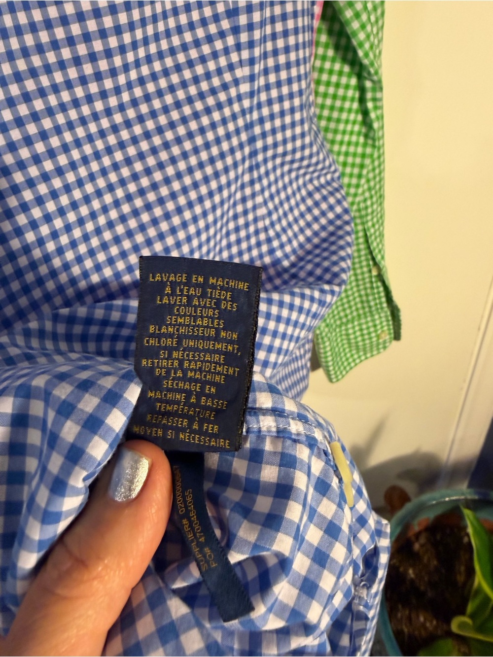 Ralph Lauren Multicolor Gingham Button-Down Shirt Size 4 - Picture 4 of 5